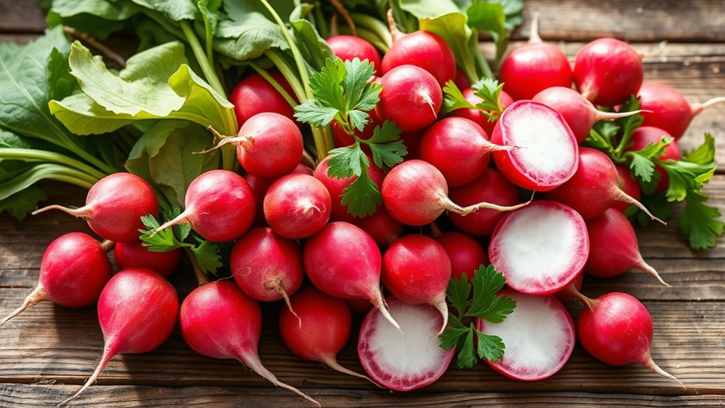 crunchy peppery root vegetable