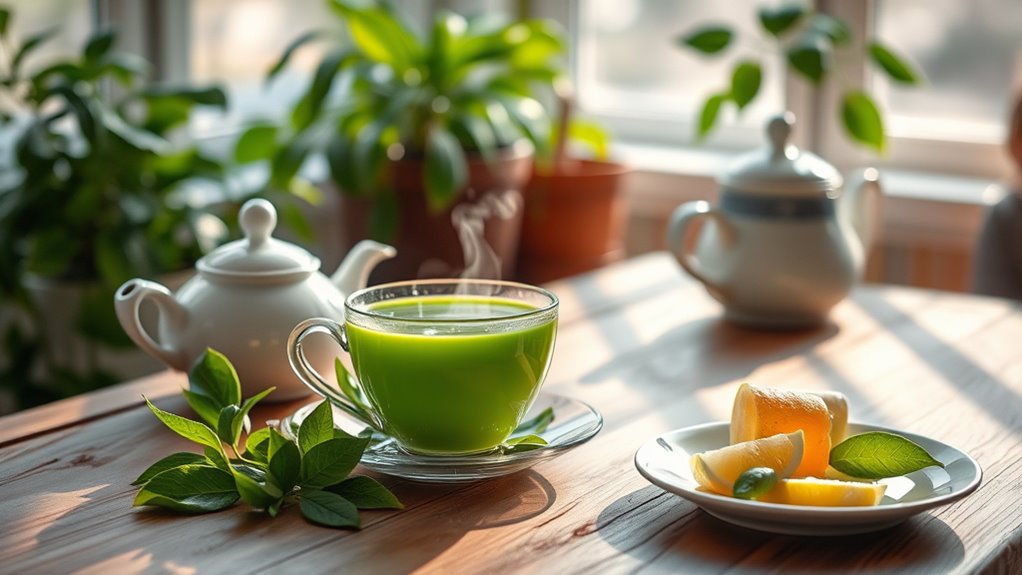 daily green tea intake