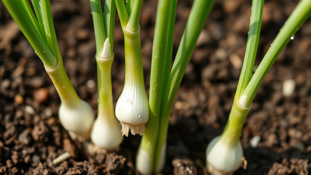 fresh green onion vegetables
