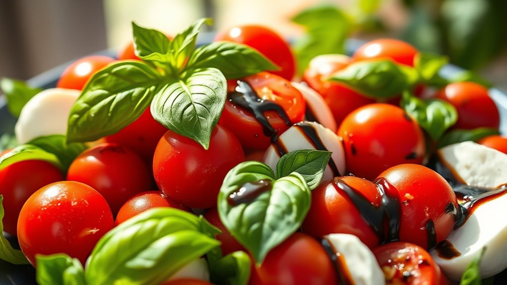 fresh mozzarella and basil