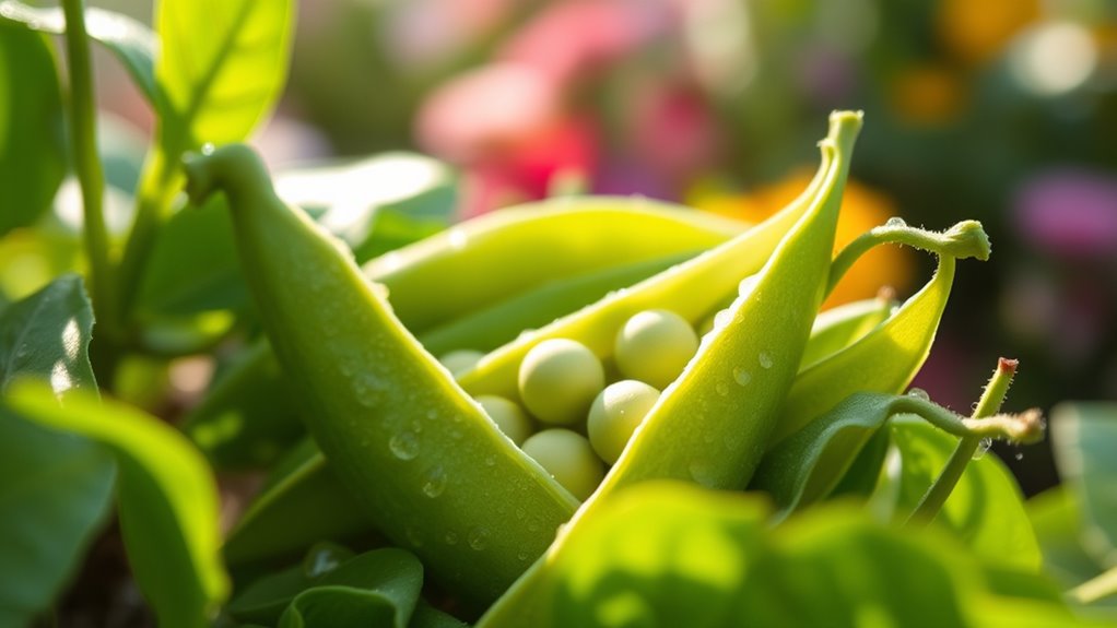 green round nutritious legumes