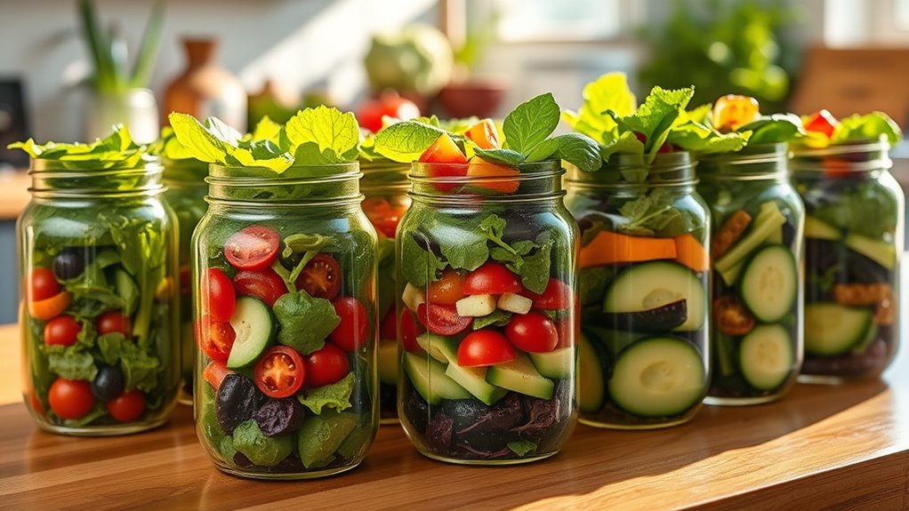 healthy convenient salad preparation