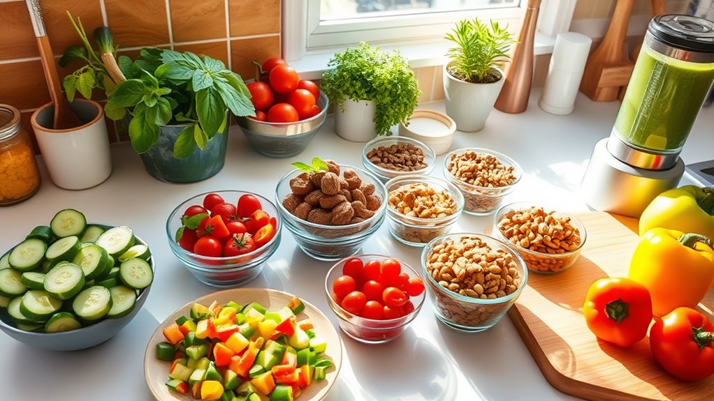 healthy snacks and meal prep