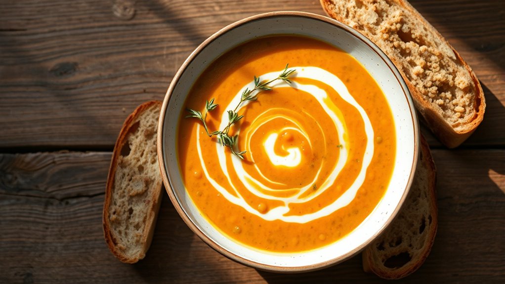 hearty lentil carrot soup