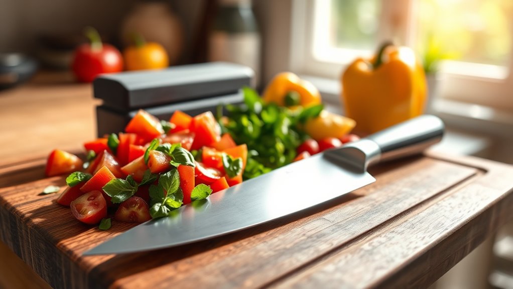 maintain knife sharpness regularly