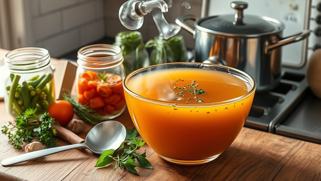 making nourishing bone broth