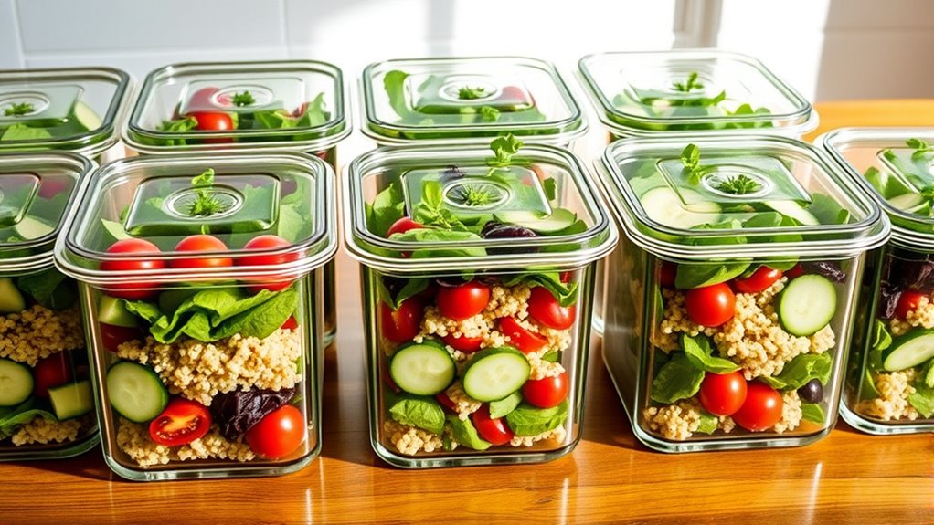 meal prep salad storage