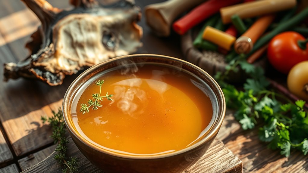 nutrient rich slow simmered broth