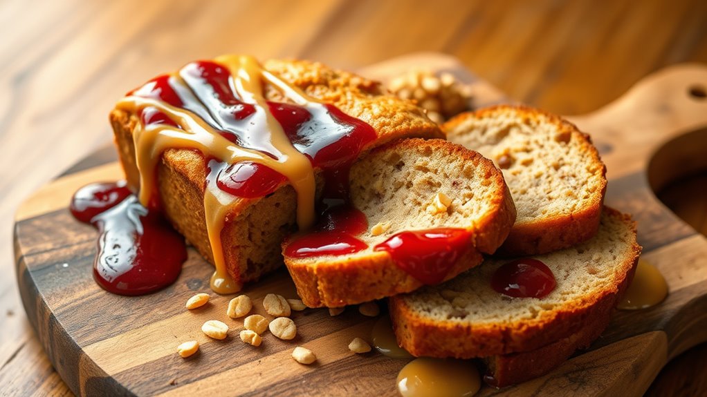peanut butter jelly banana bread