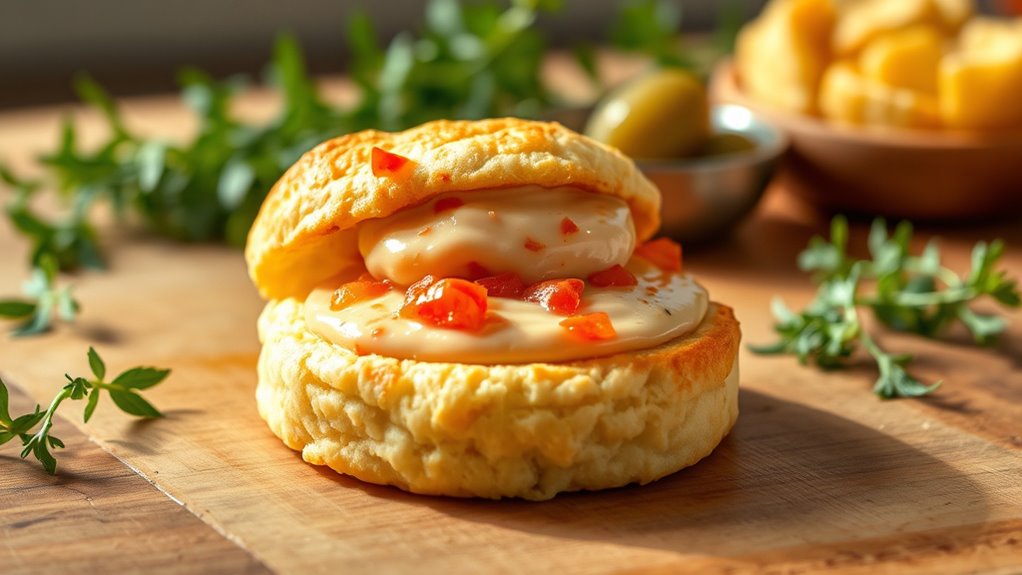 pimento cheese biscuit topping