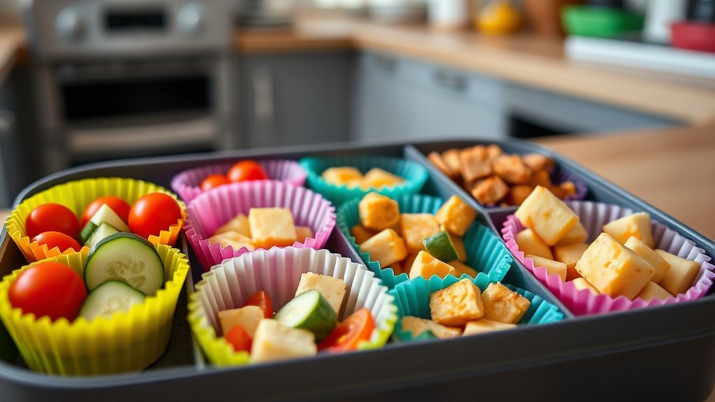 silicone liners as dividers