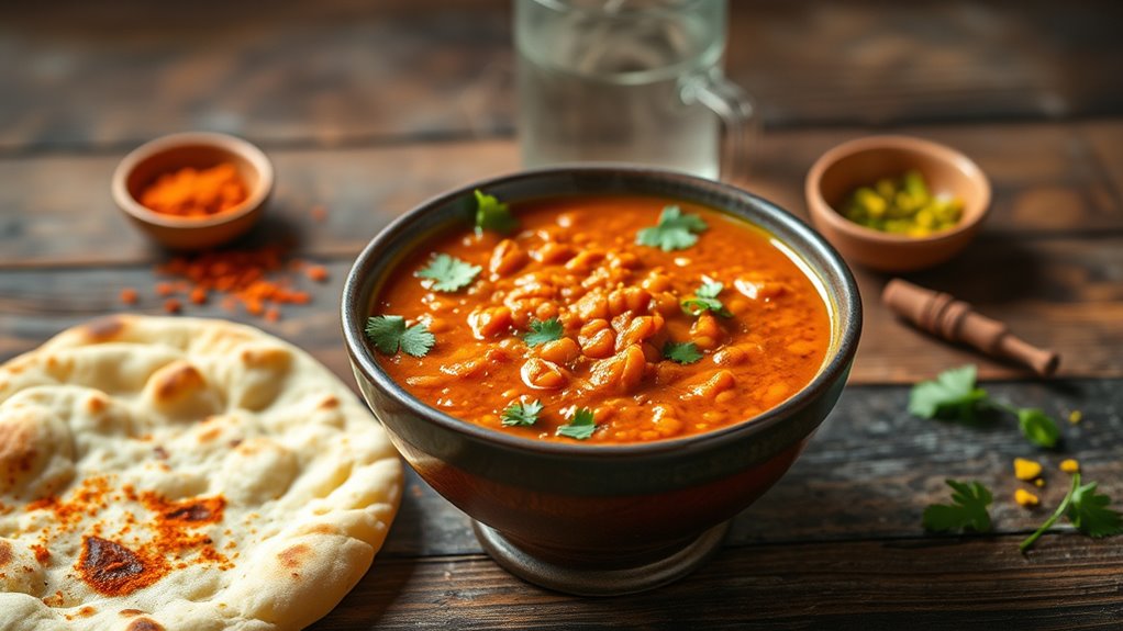 spicy red lentil dish