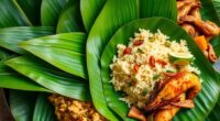 banana leaves in cooking