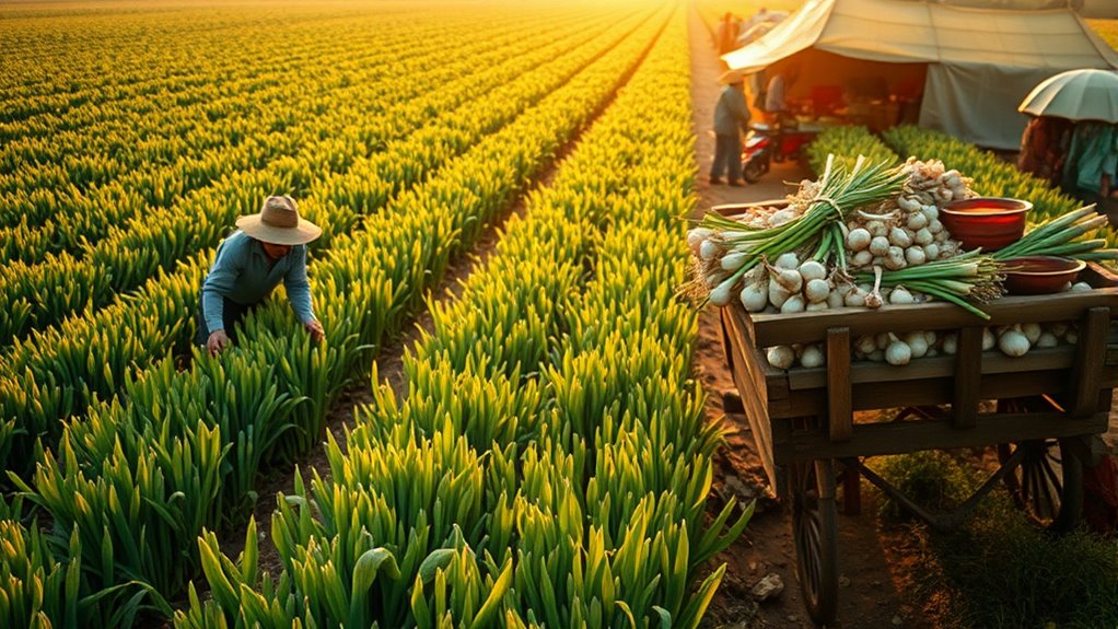 climate driven carefully harvested shallots