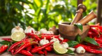 creating traditional spicy condiment