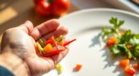 use your hand for portions