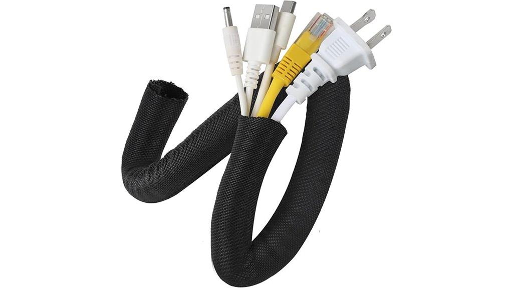 16 foot black cable sleeve