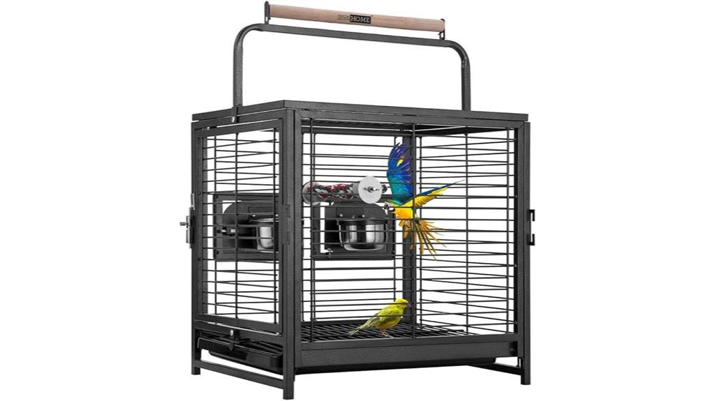 19 inch wrought iron bird cage