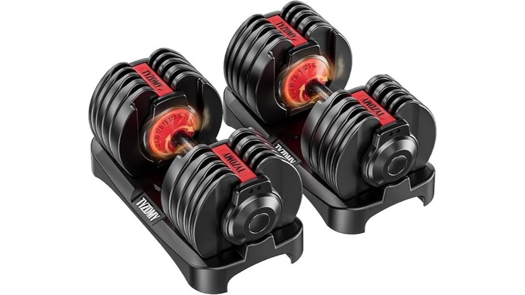 adjustable home fitness dumbbells
