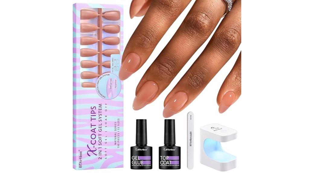 almond gel nail kit
