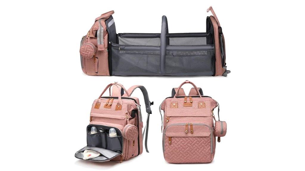 baby diaper bag with changing station