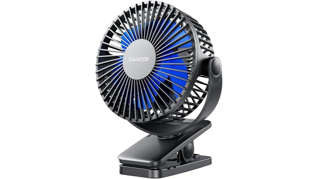 battery rechargeable clip on fan