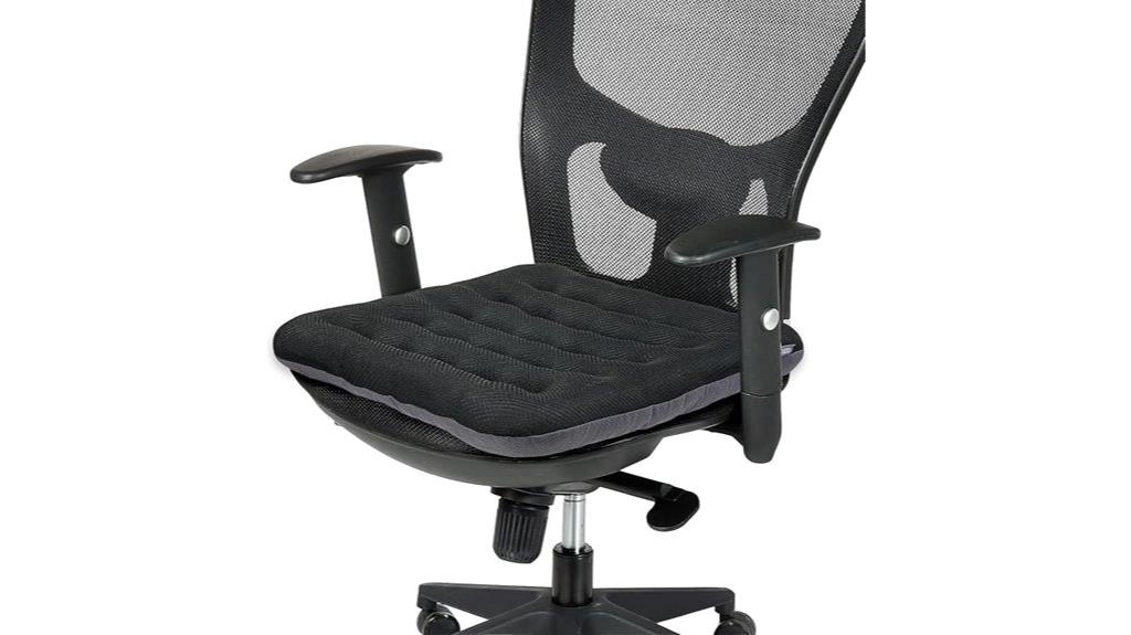 black office chair cushion