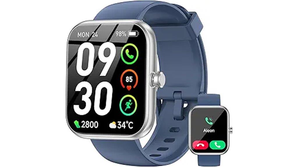 blue alexa fitness watch