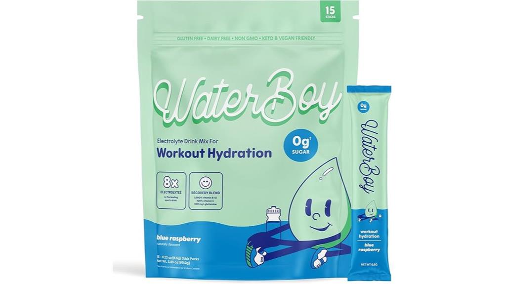 blue raspberry hydration packets