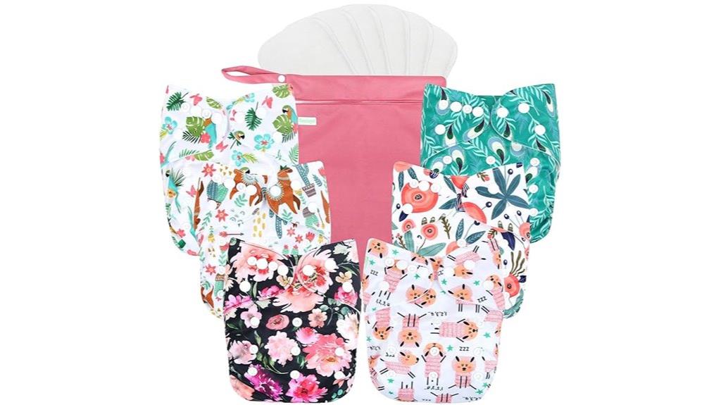 cloth diapers with accessories