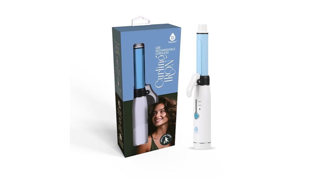 cordless usb curling iron