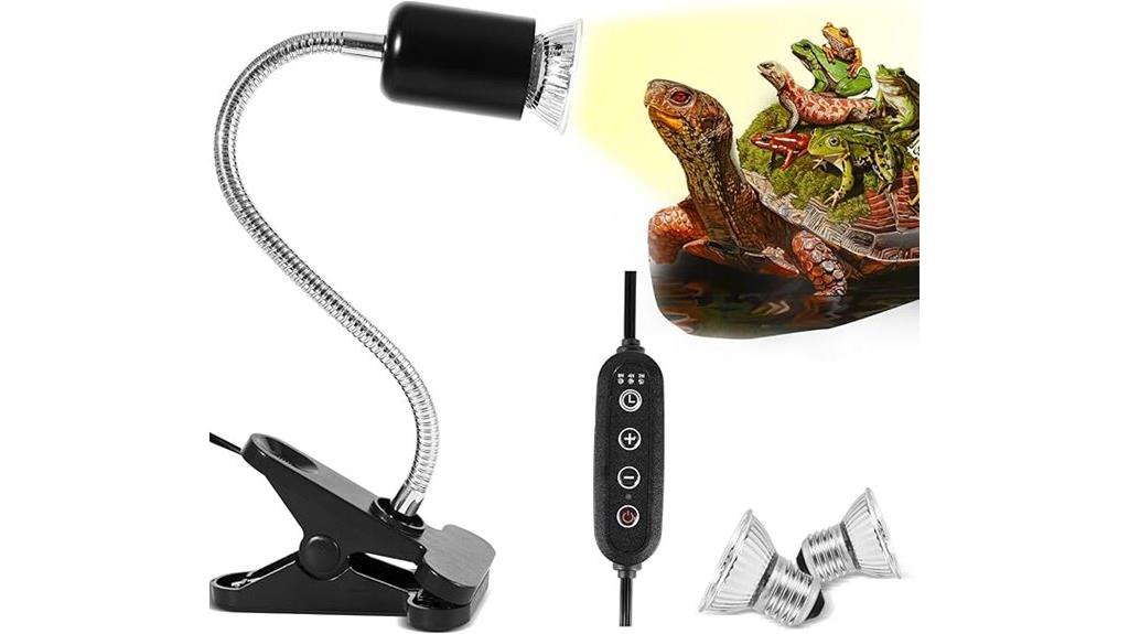 dual bulb reptile heating lamp