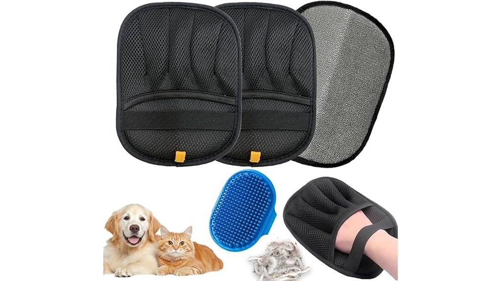 dual pack pet hair gloves