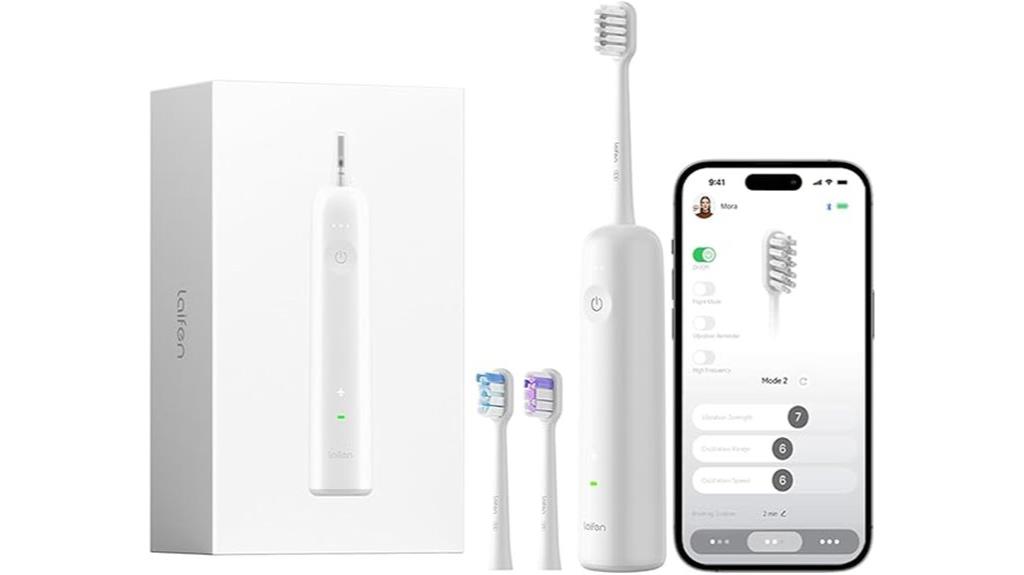 electric toothbrush with three heads