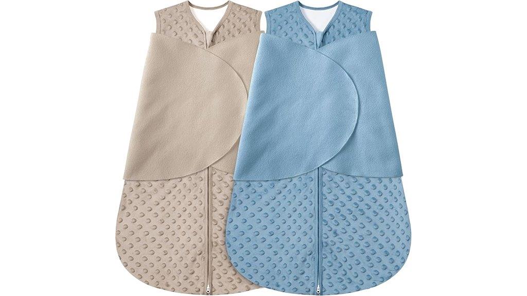 fleece baby swaddle pack