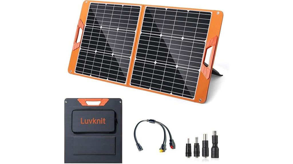 foldable 100w solar charger