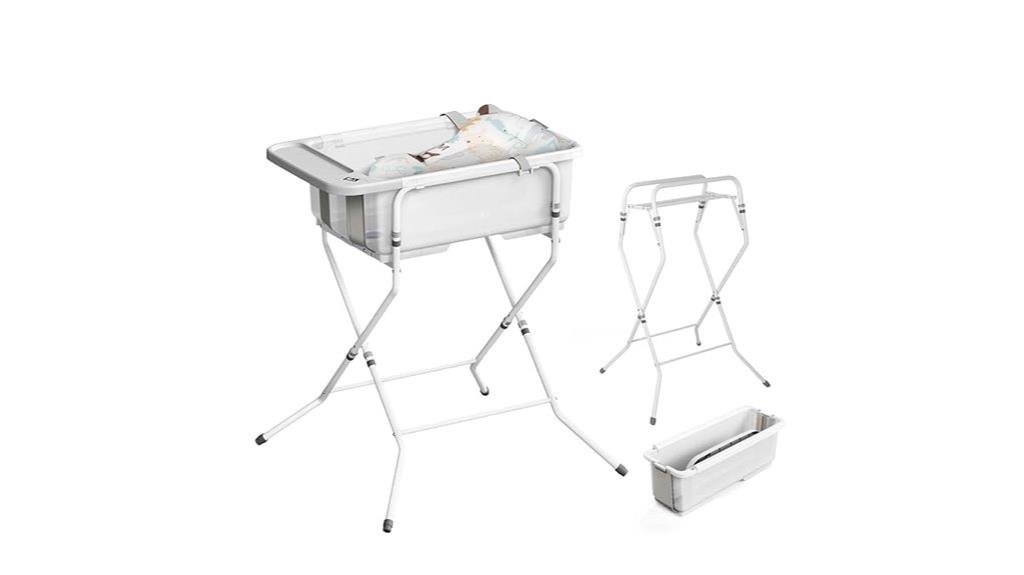 foldable bathtub with stand