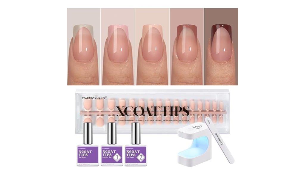 french tip press on nails