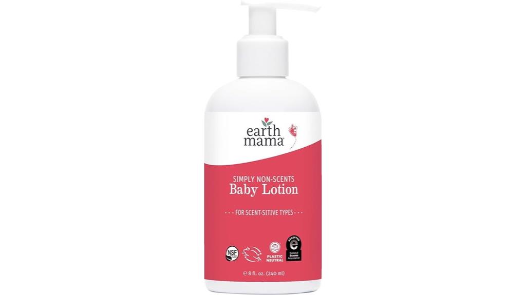gentle unscented baby lotion