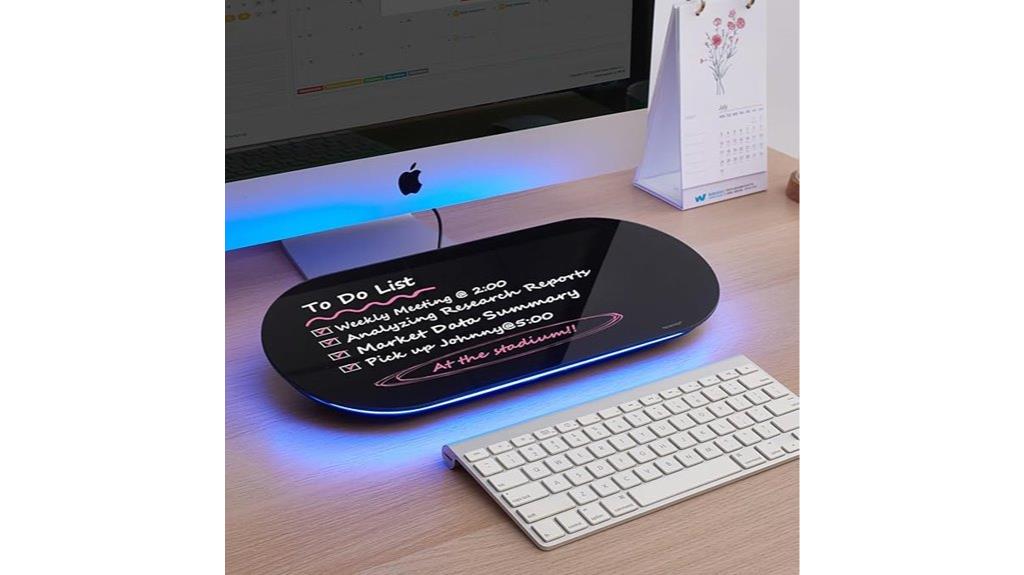 glass whiteboard desktop