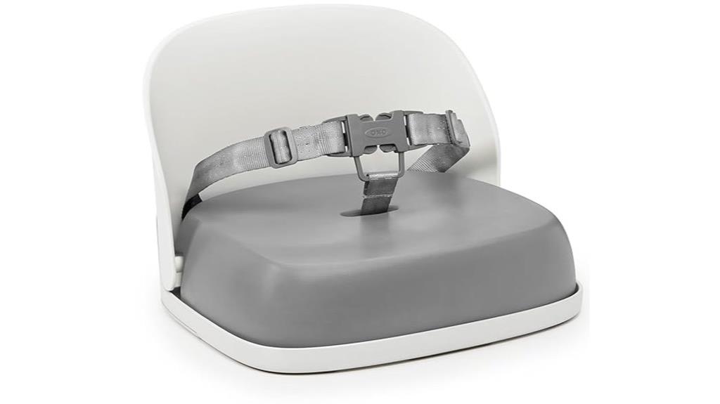 gray booster seat straps