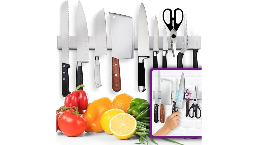 heavy duty wall mounted knife rack