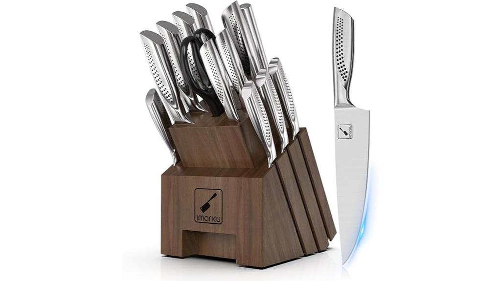 high carbon stainless knife set