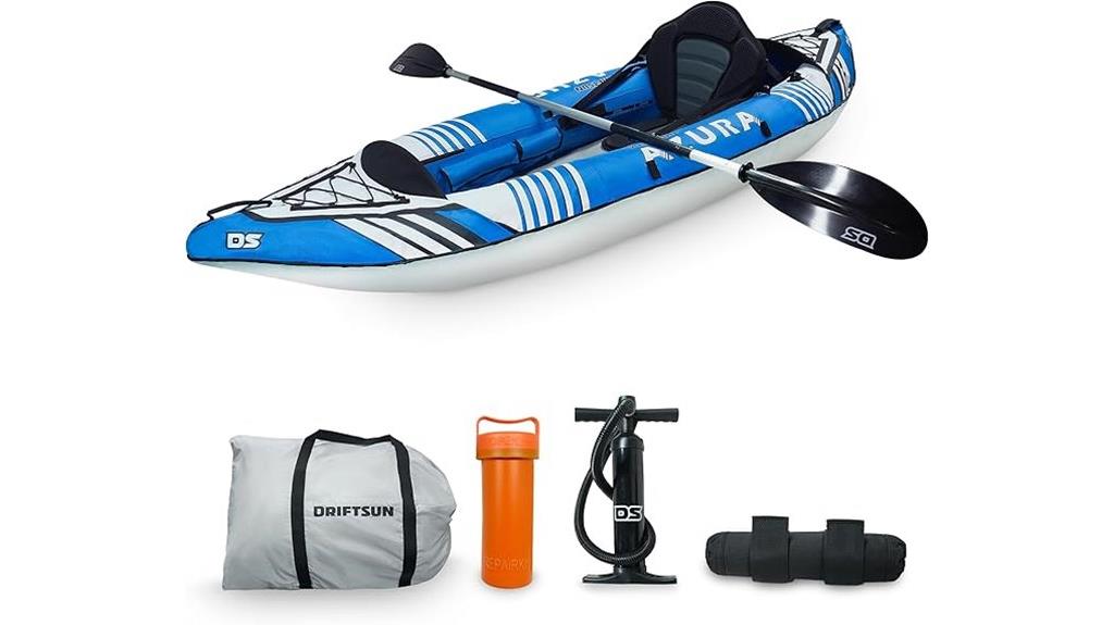 inflatable adult kayak driftsun