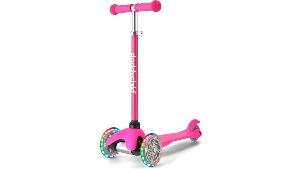kids 3 wheel light scooter
