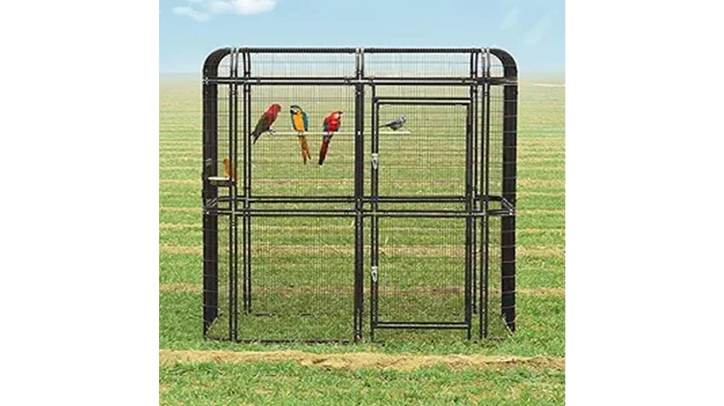 large outdoor bird cage