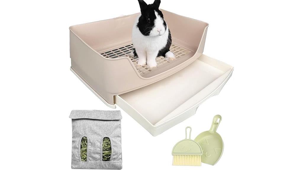 large rabbit potty box