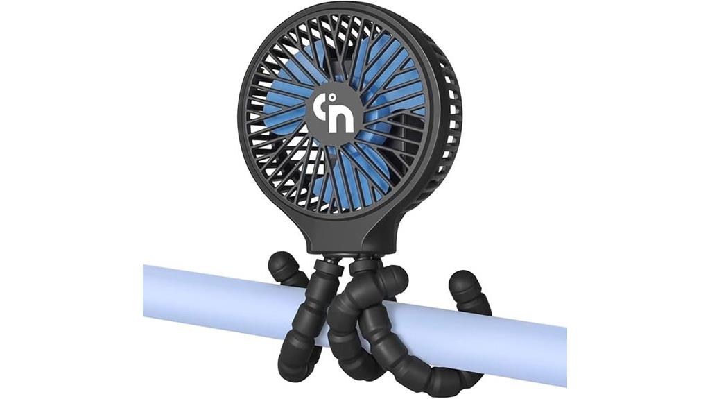 long lasting portable stroller fan