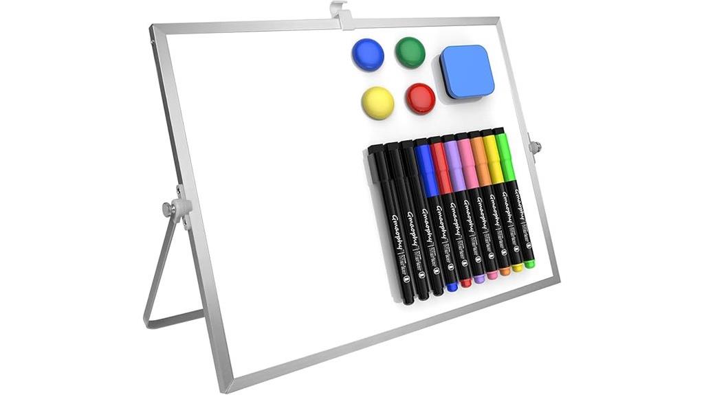 magnetic desktop whiteboard stand