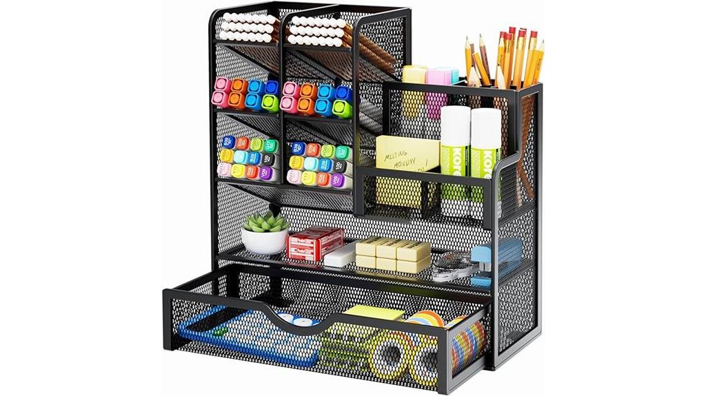 marbrasse mesh desk organizer